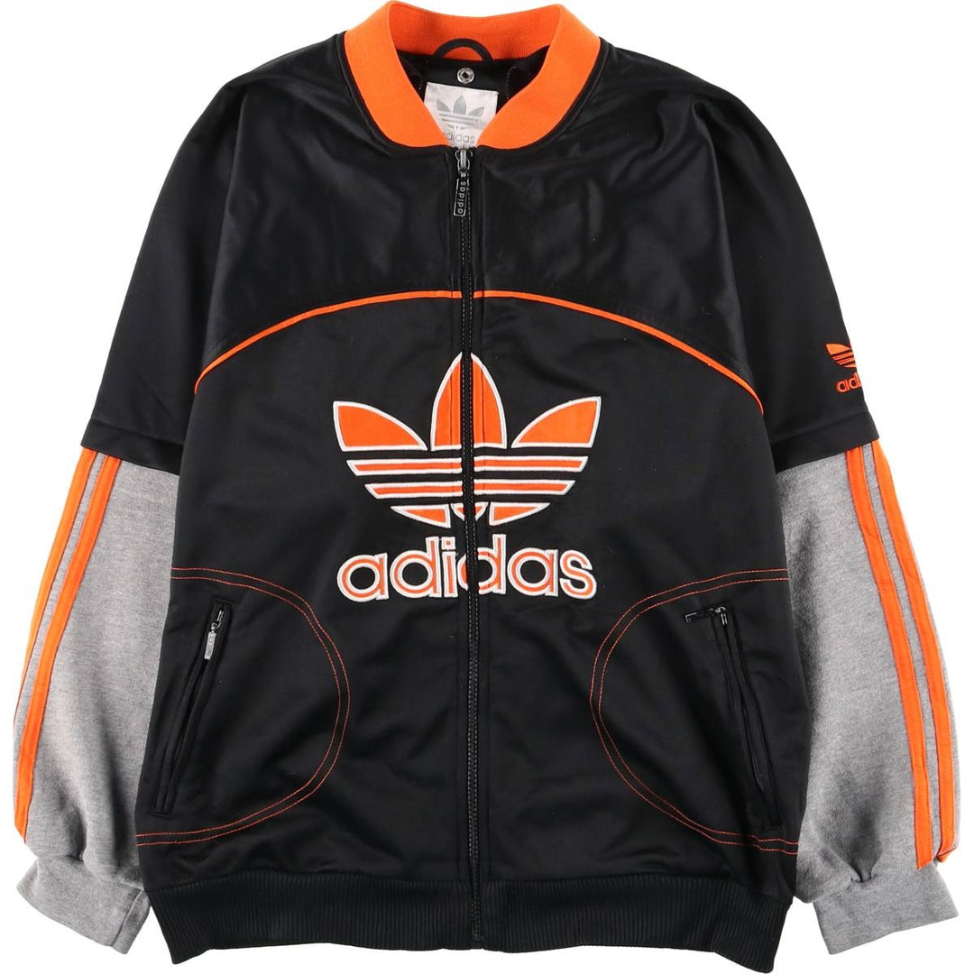 Vintage 80s-90'S Adidas track jacket, size S, men's polyester black type Vintage Second Hand