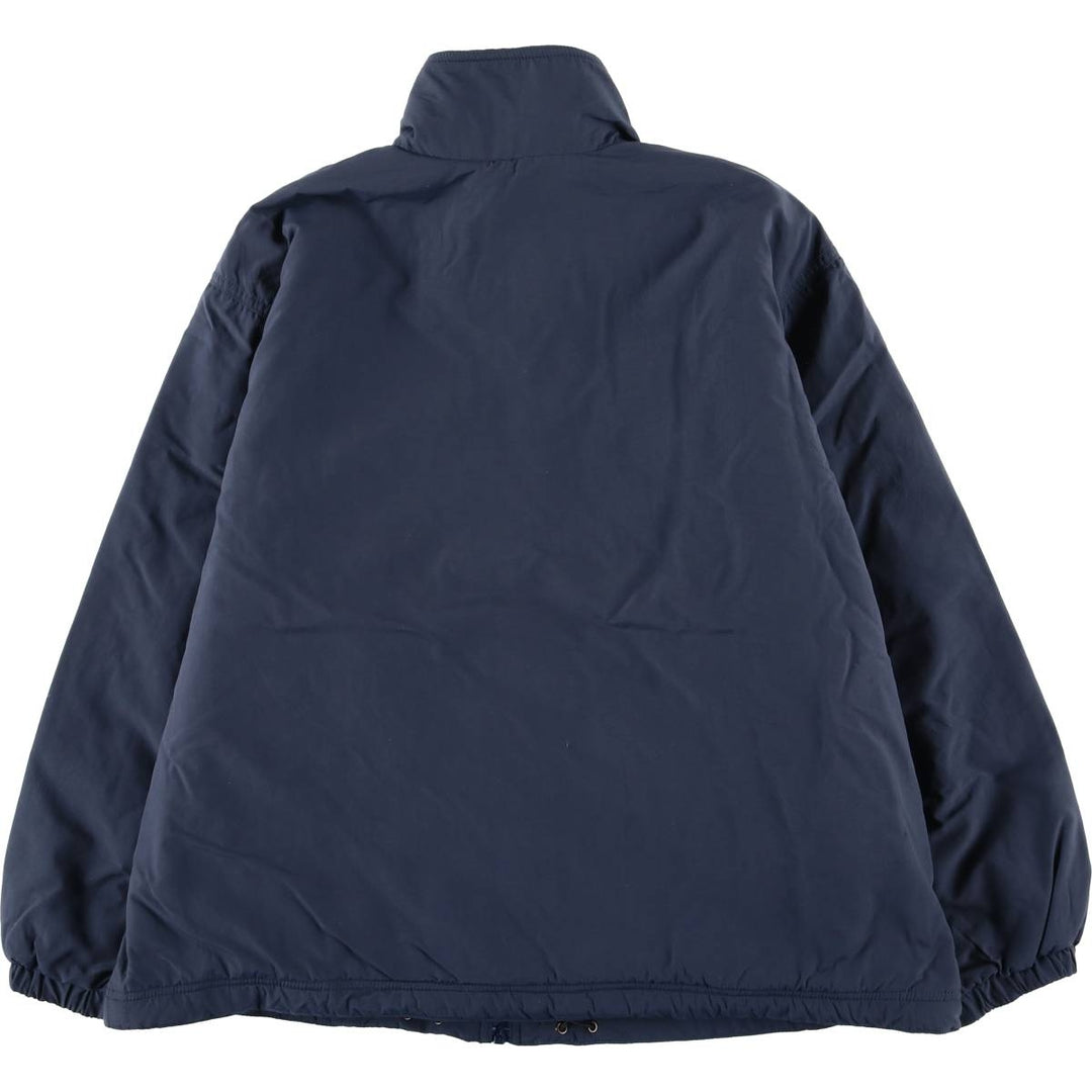 Vintage LLBean Warm-up Jacket from the 1980'S and 1990s, a padded puffer jacket, size XL, for men. Nylon navy blue type Vintage Second Hand