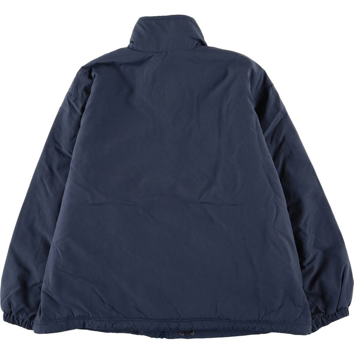 Vintage LLBean Warm-up Jacket from the 1980'S and 1990s, a padded puffer jacket, size XL, for men. Nylon navy blue type Vintage Second Hand