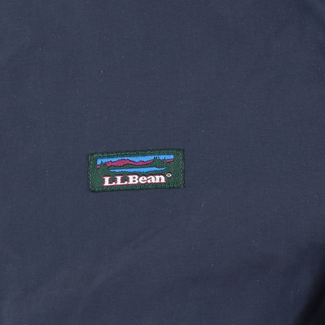 Vintage LLBean Warm-up Jacket from the 1980'S and 1990s, a padded puffer jacket, size XL, for men. Nylon navy blue type Vintage Second Hand