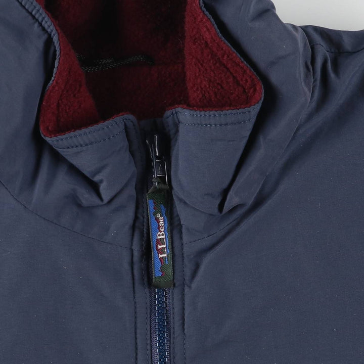 Vintage LLBean Warm-up Jacket from the 1980'S and 1990s, a padded puffer jacket, size XL, for men. Nylon navy blue type Vintage Second Hand