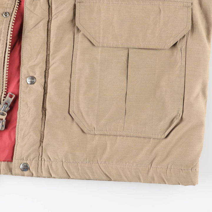 Vintage 1970'S Woolrich padded mountain jacket, shell jacket, and puffer jacket, made in the USA, size L, men's. polyester Beige type Vintage Second Hand