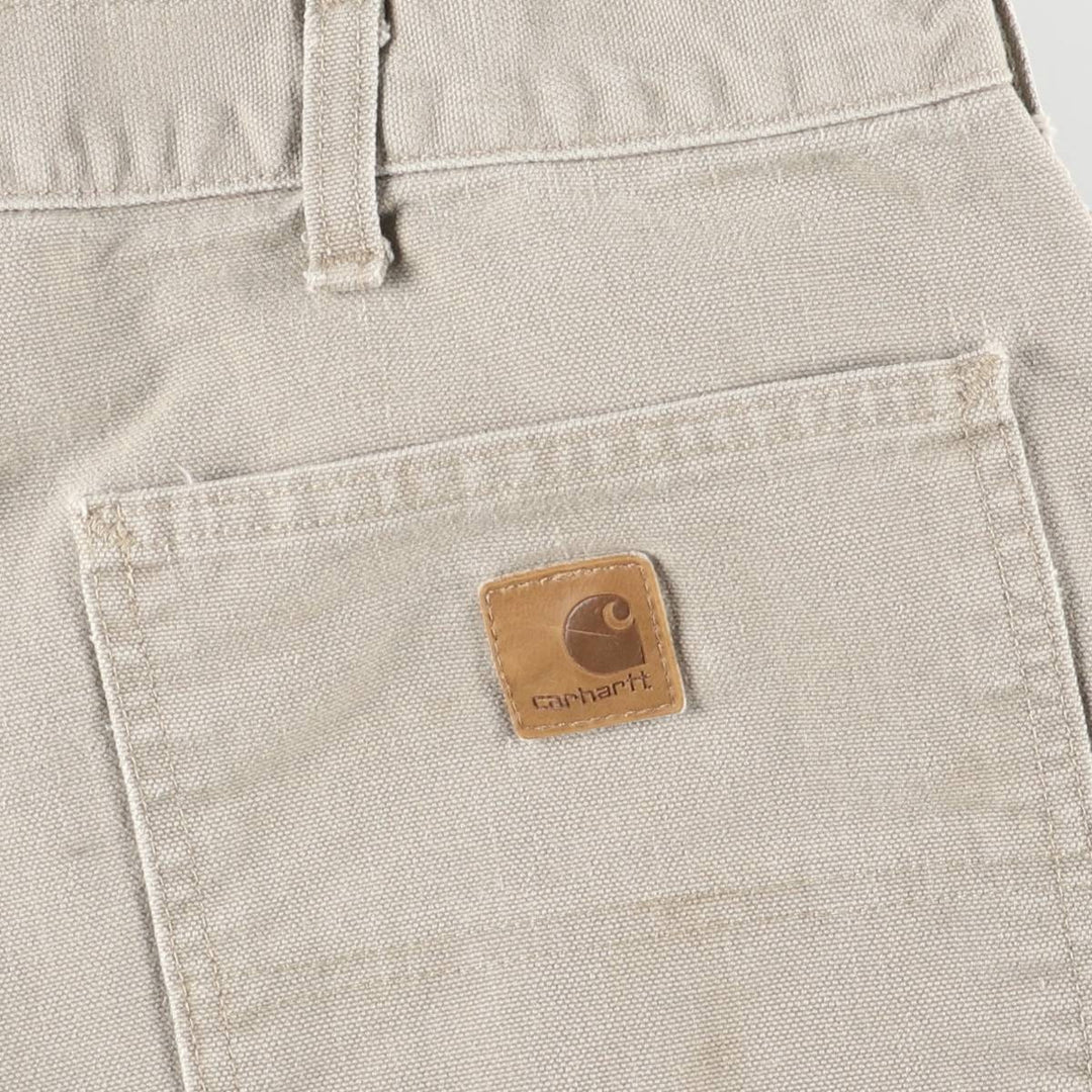 Carhartt Original Dungaree Fit Painted Duck Painter Pants, Men's, Size 35 cotton Khaki type Vintage Second Hand