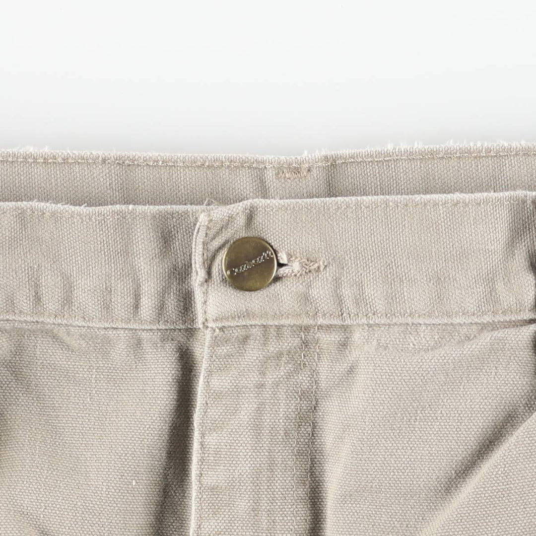 Carhartt Original Dungaree Fit Painted Duck Painter Pants, Men's, Size 35 cotton Khaki type Vintage Second Hand