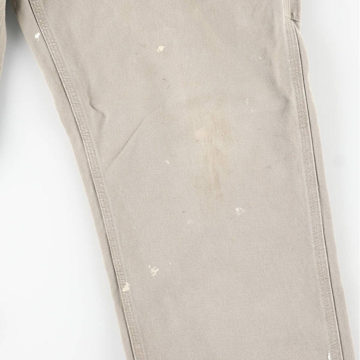 Carhartt Original Dungaree Fit Painted Duck Painter Pants, Men's, Size 35 cotton Khaki type Vintage Second Hand