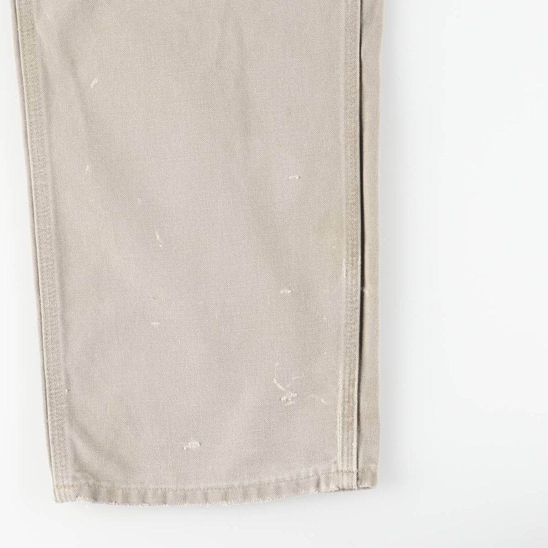 Carhartt Original Dungaree Fit Painted Duck Painter Pants, Men's, Size 35 cotton Khaki type Vintage Second Hand