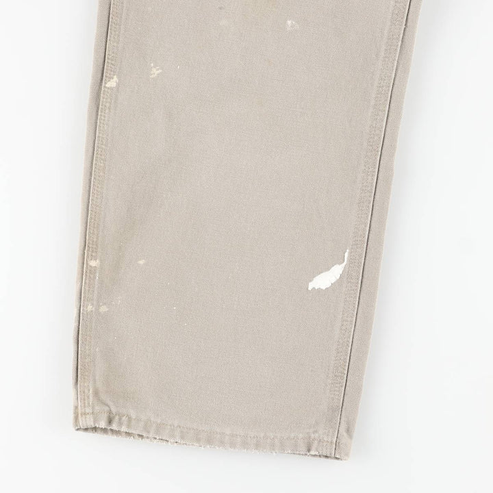 Carhartt Original Dungaree Fit Painted Duck Painter Pants, Men's, Size 35 cotton Khaki type Vintage Second Hand