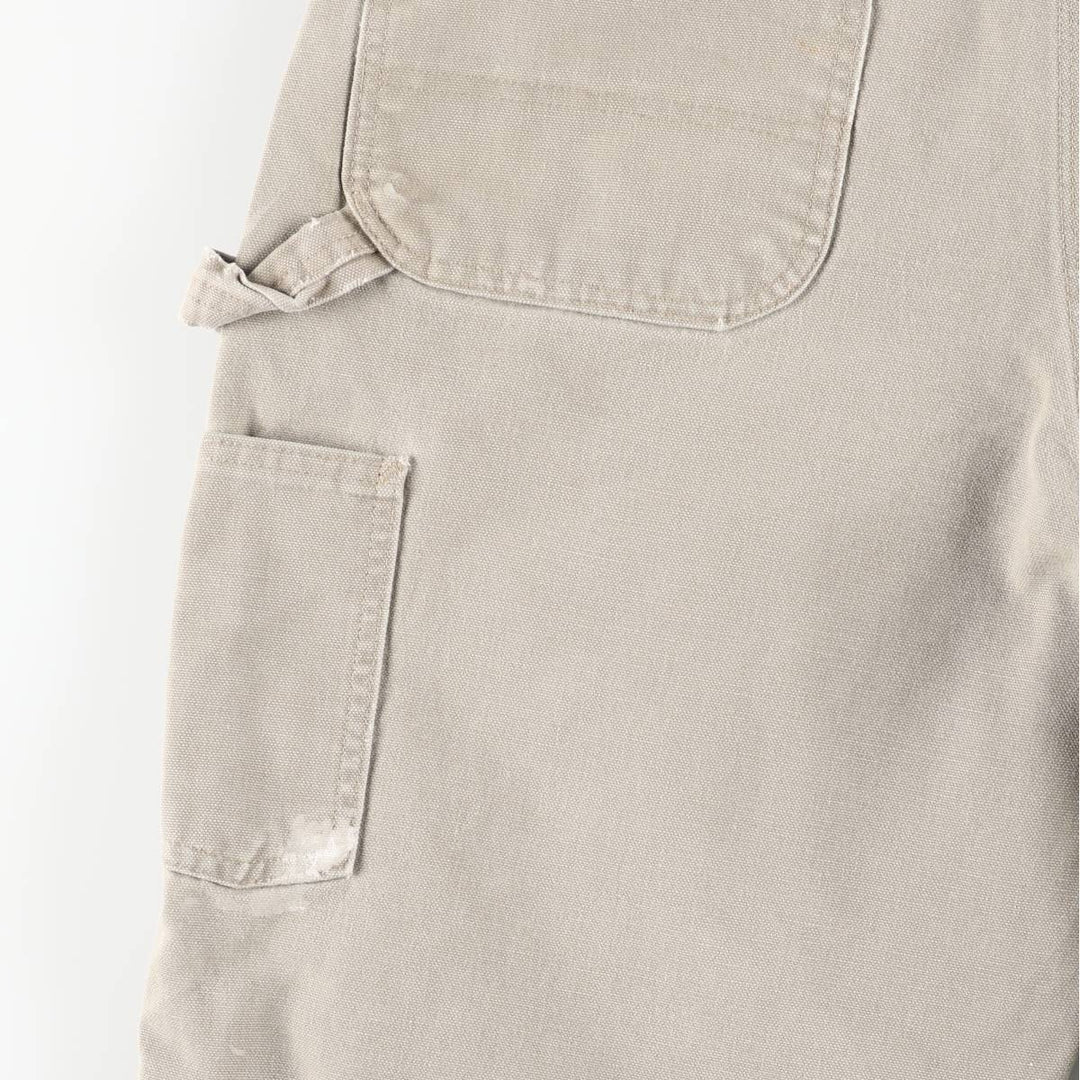 Carhartt Original Dungaree Fit Painted Duck Painter Pants, Men's, Size 35 cotton Khaki type Vintage Second Hand