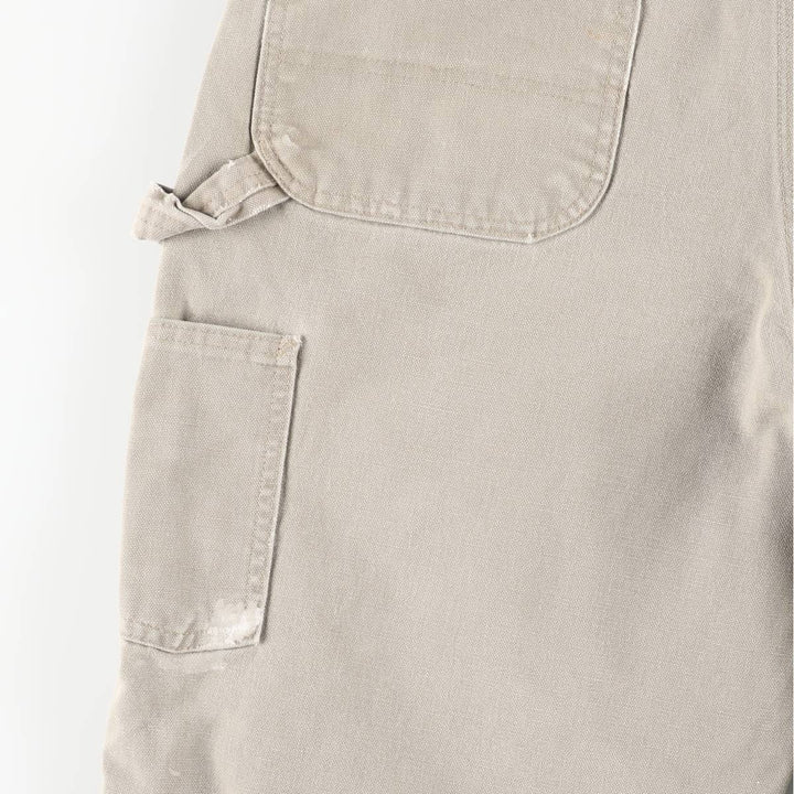 Carhartt Original Dungaree Fit Painted Duck Painter Pants, Men's, Size 35 cotton Khaki type Vintage Second Hand