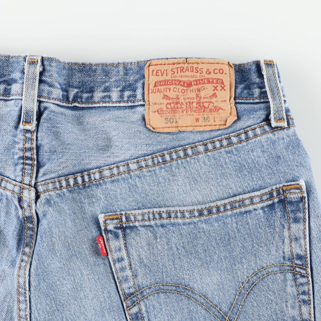2000'S Levi's 00501-0193 Straight Denim Pants, Men's, Size W35 cotton blue type Vintage Second Hand