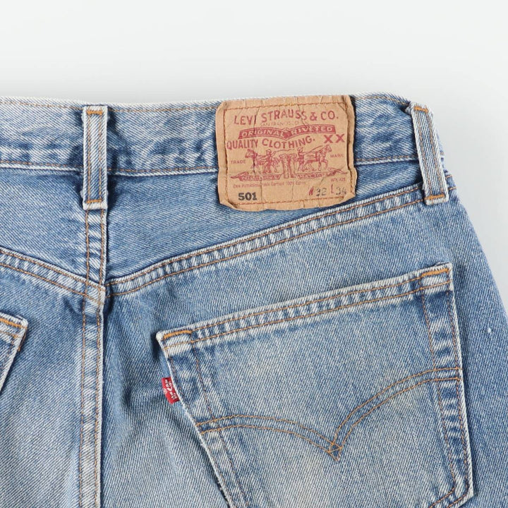 Levi's 6501-0117 Men's Straight Denim Pants, Size W31 cotton blue type Vintage Second Hand