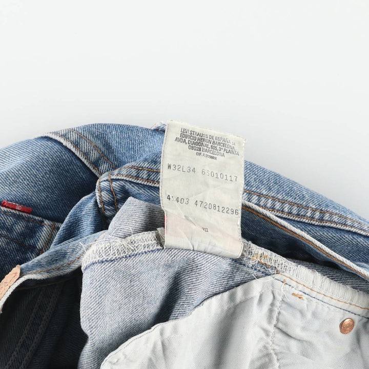 Levi's 6501-0117 Men's Straight Denim Pants, Size W31 cotton blue type Vintage Second Hand