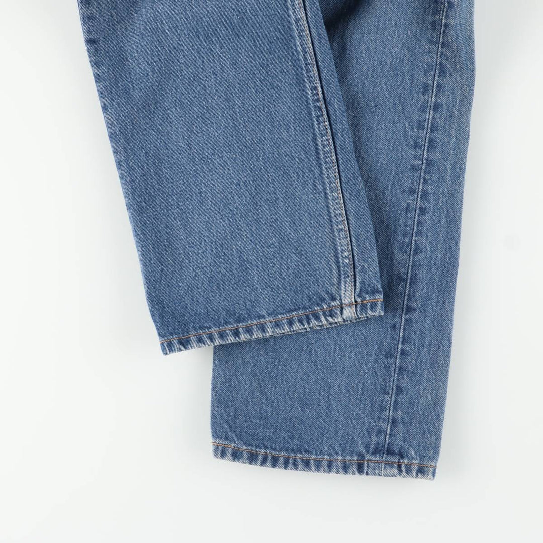 00'S Levi's 00501-0115 Straight denim pants for men, size W33 cotton blue type Vintage Second Hand