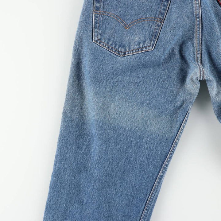 00'S Levi's 00501-0115 Straight denim pants for men, size W33 cotton blue type Vintage Second Hand