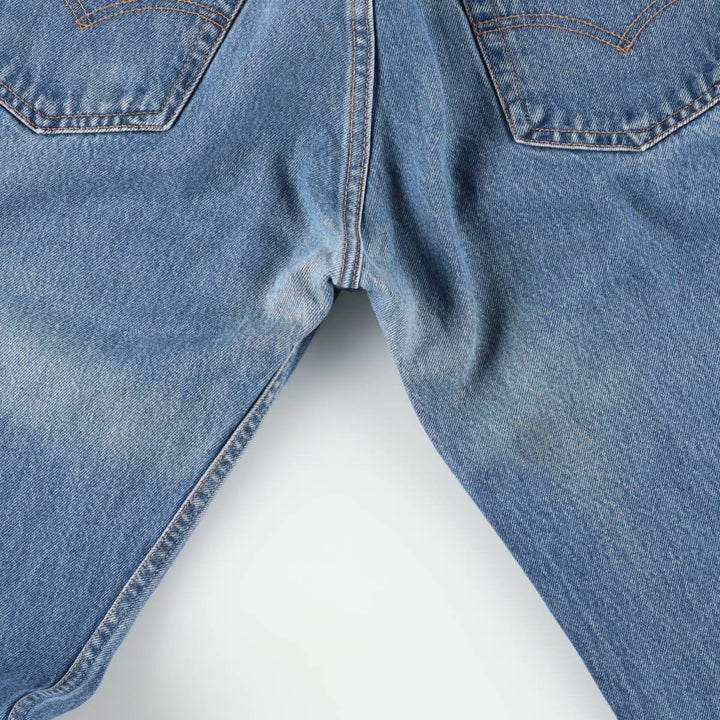 00'S Levi's 00501-0115 Straight denim pants for men, size W33 cotton blue type Vintage Second Hand