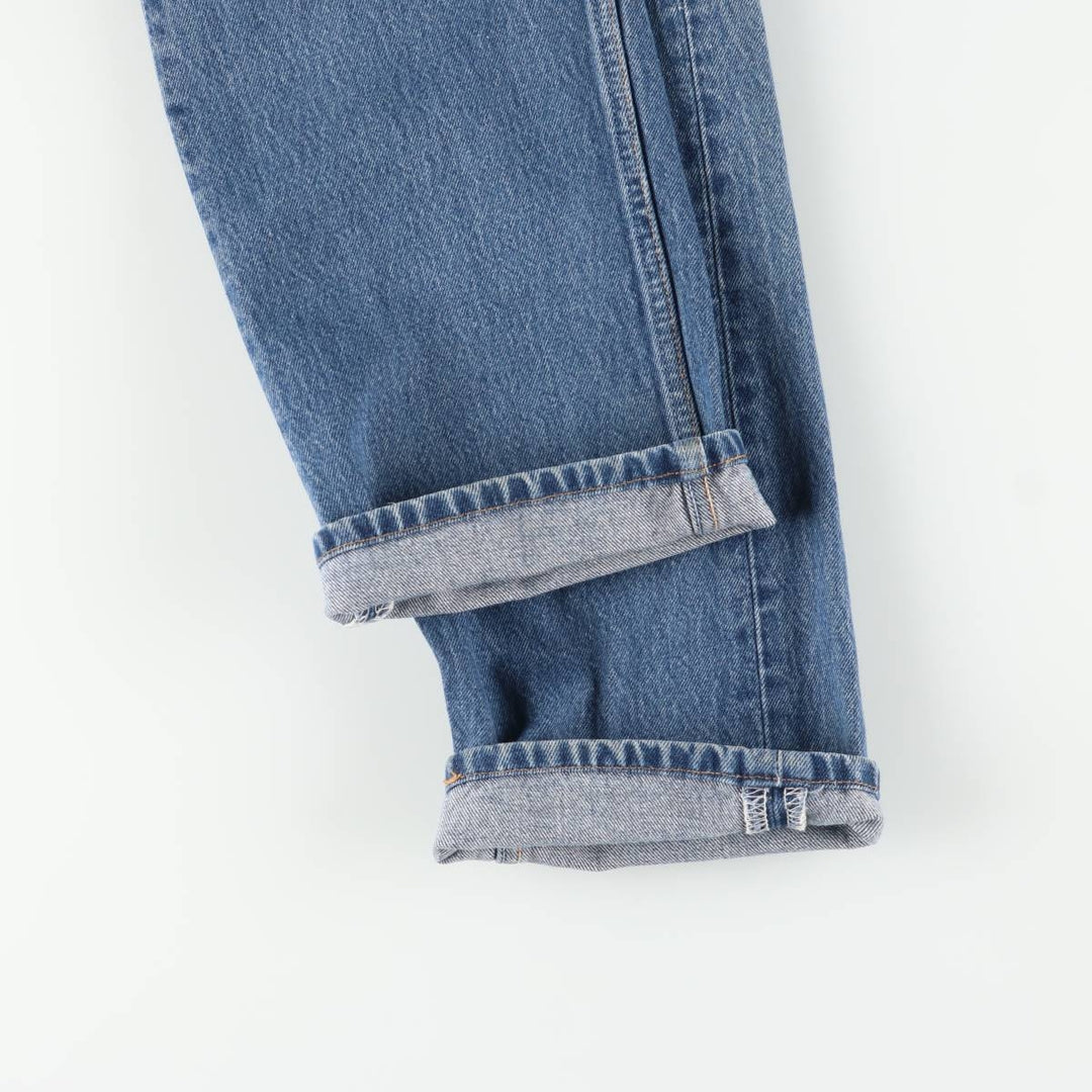 00'S Levi's 00501-0115 Straight denim pants for men, size W33 cotton blue type Vintage Second Hand