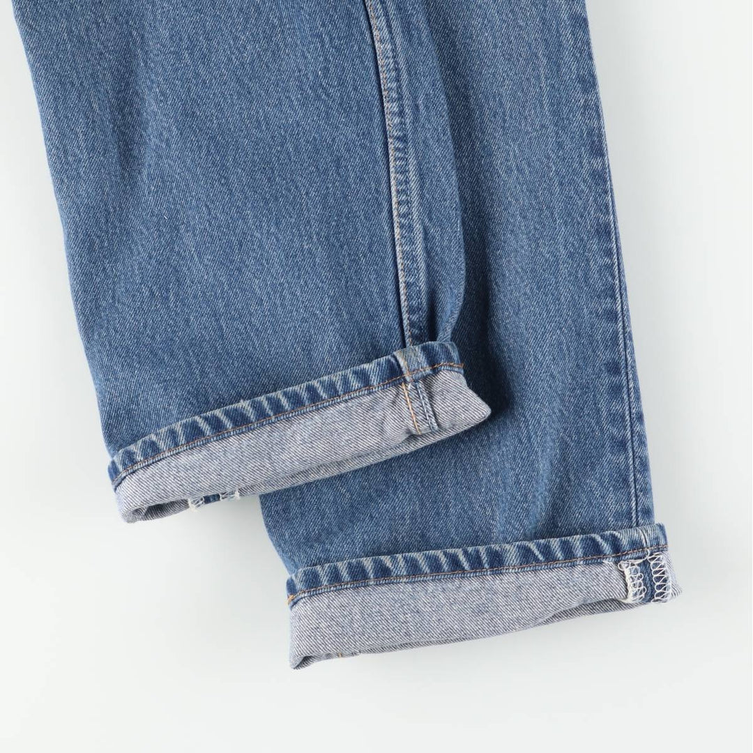 00'S Levi's 00501-0115 Straight denim pants for men, size W33 cotton blue type Vintage Second Hand