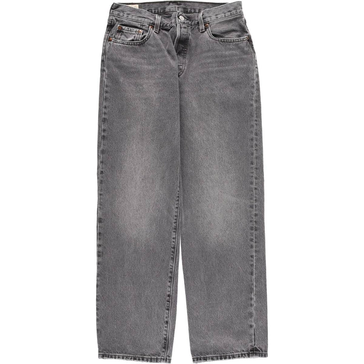 Levi's 501 LEVI'S PREMIUM Big E Black Denim Straight Leg Jeans, Men's W30 (approx.) cotton black type Vintage Second Hand