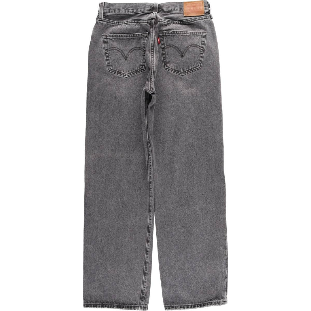 Levi's 501 LEVI'S PREMIUM Big E Black Denim Straight Leg Jeans, Men's W30 (approx.) cotton black type Vintage Second Hand