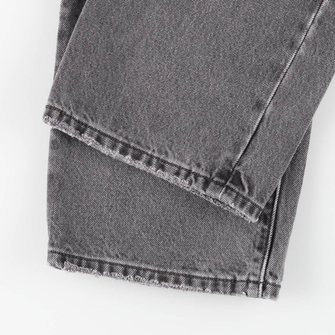 Levi's 501 LEVI'S PREMIUM Big E Black Denim Straight Leg Jeans, Men's W30 (approx.) cotton black type Vintage Second Hand