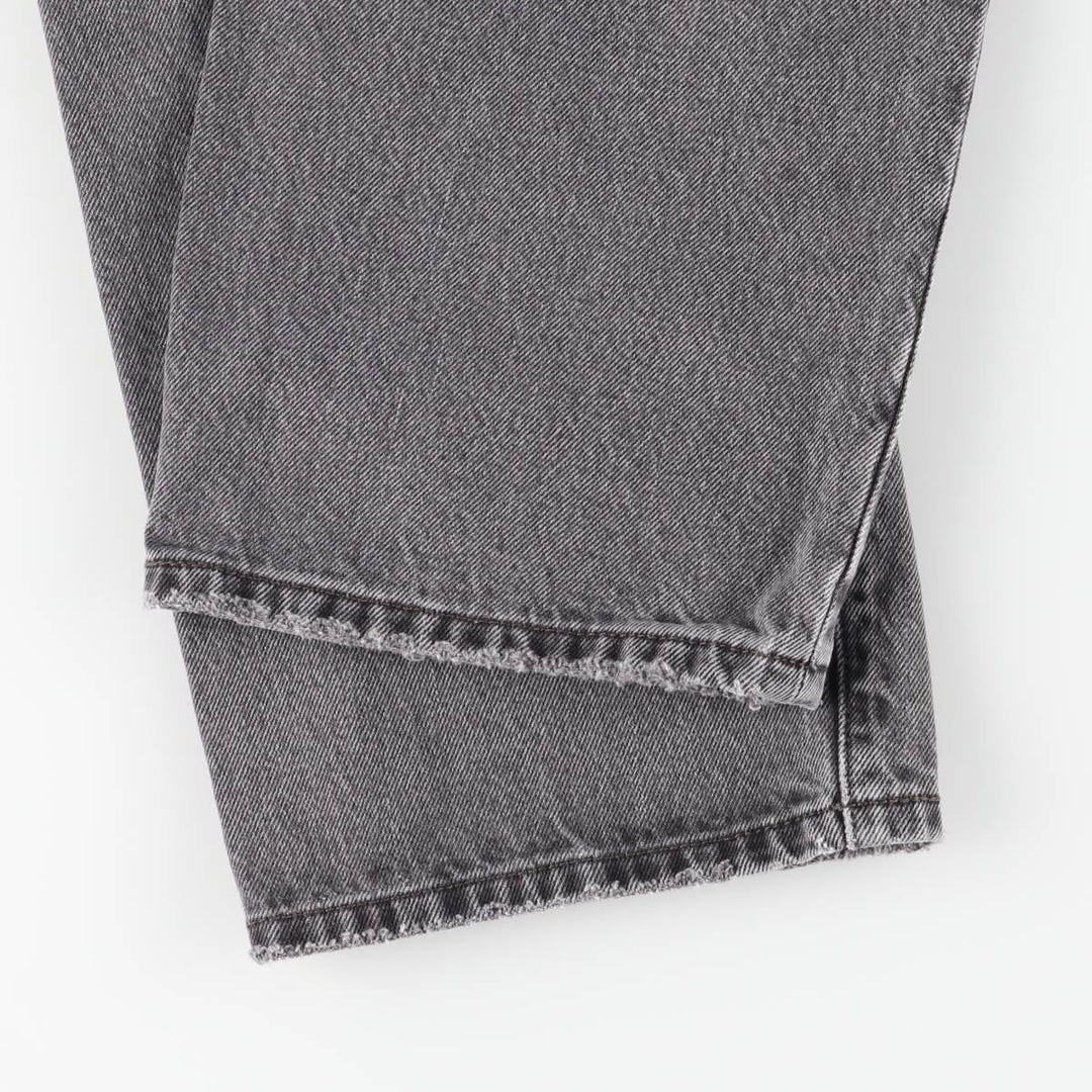 Levi's 501 LEVI'S PREMIUM Big E Black Denim Straight Leg Jeans, Men's W30 (approx.) cotton black type Vintage Second Hand