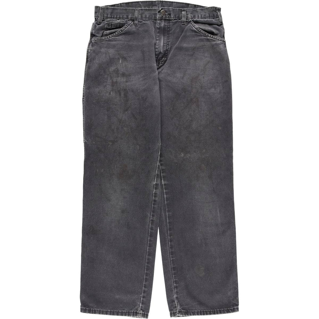 Dickies Duck Painter Pants Men's W33 equivalent cotton black type Vintage Second Hand