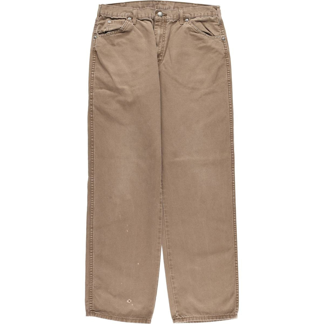 Dickies Duck Work Pants Men's W34 cotton brown type Vintage Second Hand