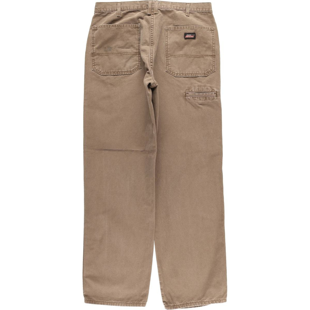 Dickies Duck Work Pants Men's W34 cotton brown type Vintage Second Hand