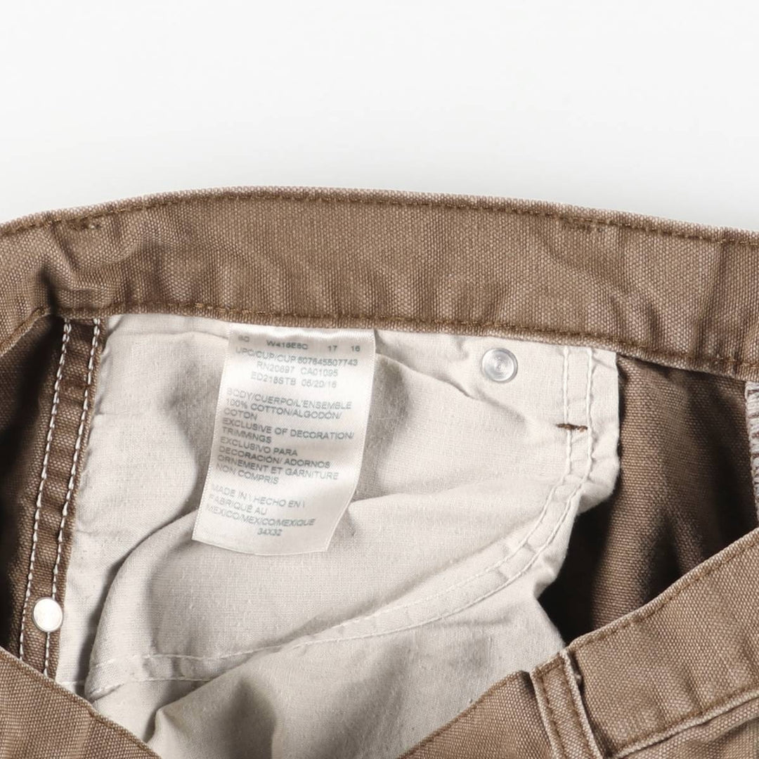 Dickies Duck Work Pants Men's W34 cotton brown type Vintage Second Hand