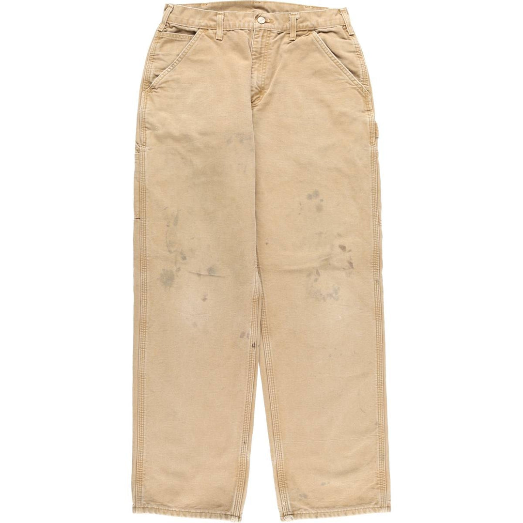Carhartt Original Dungaree Fit Duck Painter Pants, Men's, W31 equivalent cotton brown type Vintage Second Hand