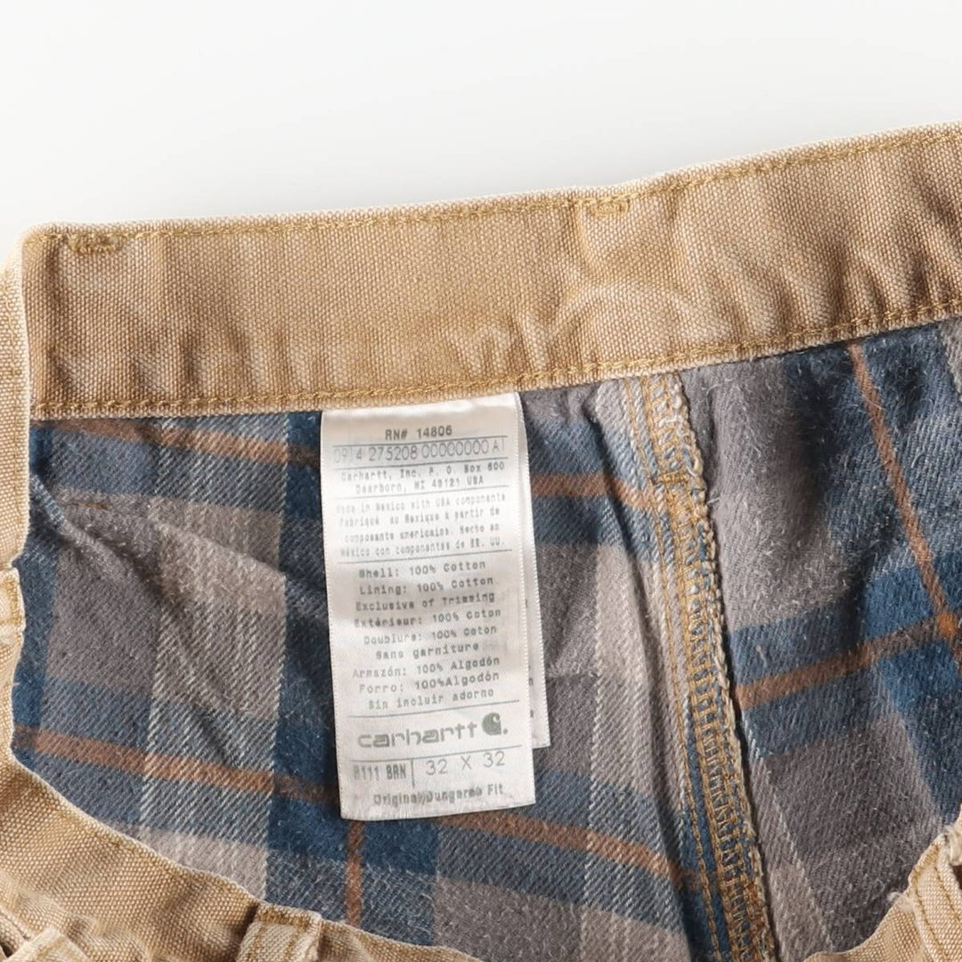 Carhartt Original Dungaree Fit Duck Painter Pants, Men's, W31 equivalent cotton brown type Vintage Second Hand