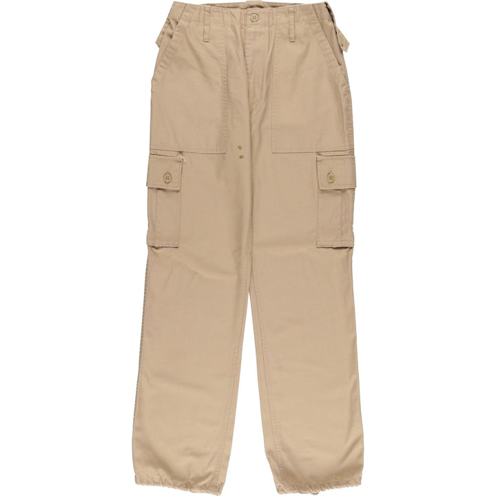 Civilian Military Cargo Pants, Women's Size M (W26) polyester Beige type Vintage Second Hand