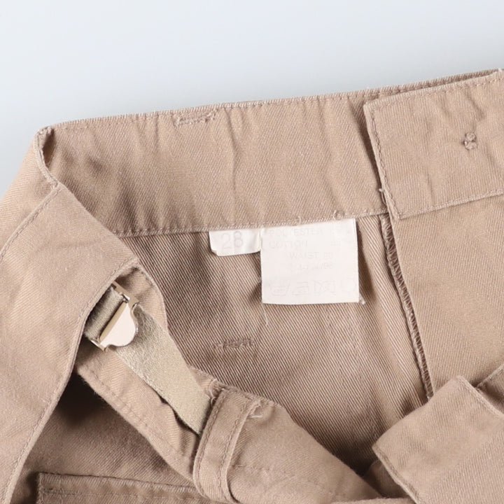 Civilian Military Cargo Pants, Women's Size M (W26) polyester Beige type Vintage Second Hand