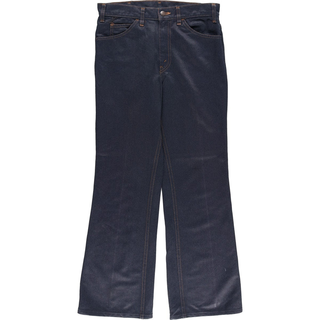 Vintage 1970s-1980'S Levi's 10517-4317 Orange Tab Flared Slacks, Made in USA, Women's Size L (W29) unclear navy blue type Vintage Second Hand