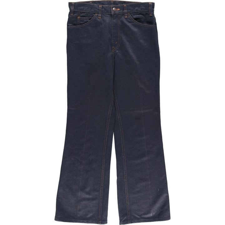 Vintage 1970s-1980'S Levi's 10517-4317 Orange Tab Flared Slacks, Made in USA, Women's Size L (W29) unclear navy blue type Vintage Second Hand