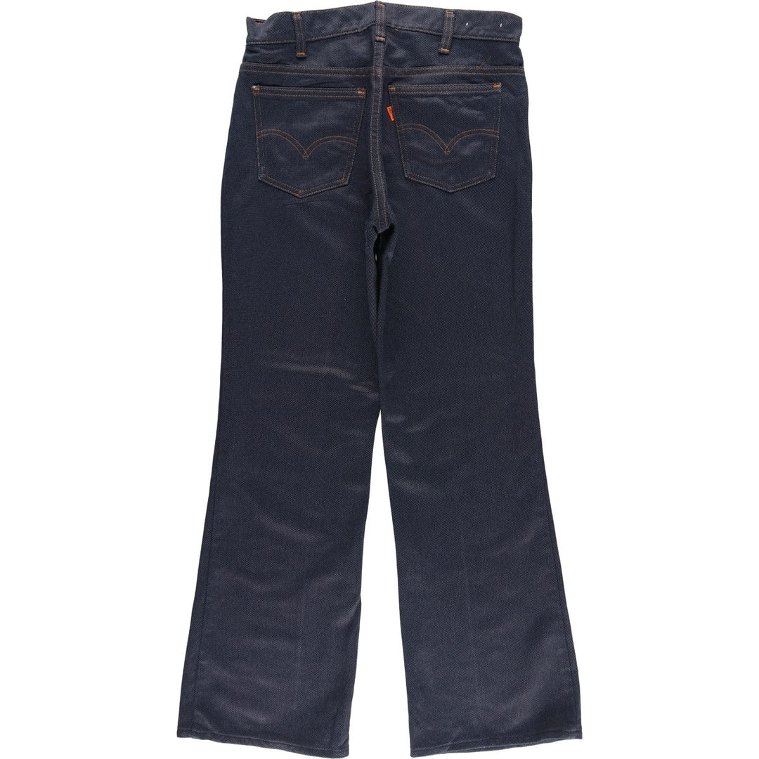 Vintage 1970s-1980'S Levi's 10517-4317 Orange Tab Flared Slacks, Made in USA, Women's Size L (W29) unclear navy blue type Vintage Second Hand