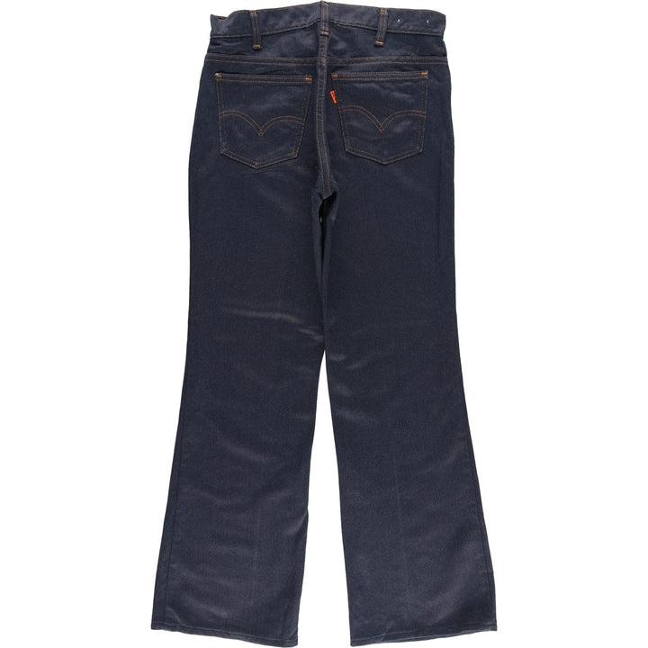 Vintage 1970s-1980'S Levi's 10517-4317 Orange Tab Flared Slacks, Made in USA, Women's Size L (W29) unclear navy blue type Vintage Second Hand