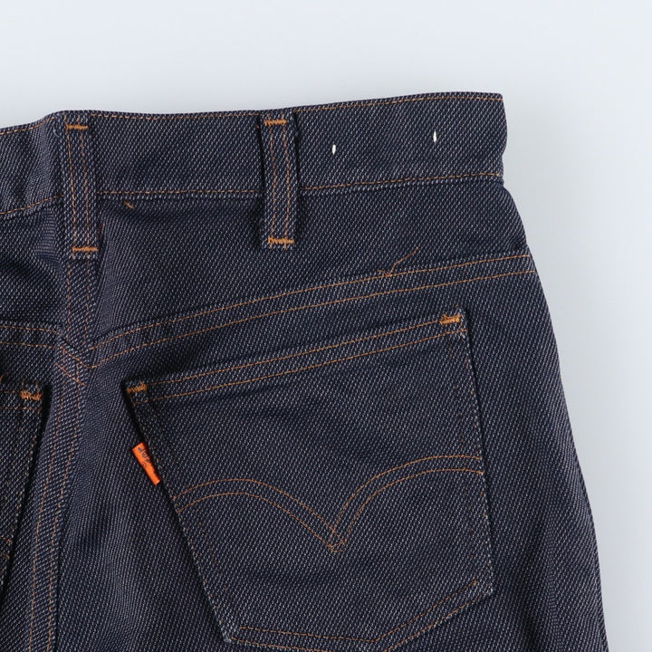 Vintage 1970s-1980'S Levi's 10517-4317 Orange Tab Flared Slacks, Made in USA, Women's Size L (W29) unclear navy blue type Vintage Second Hand