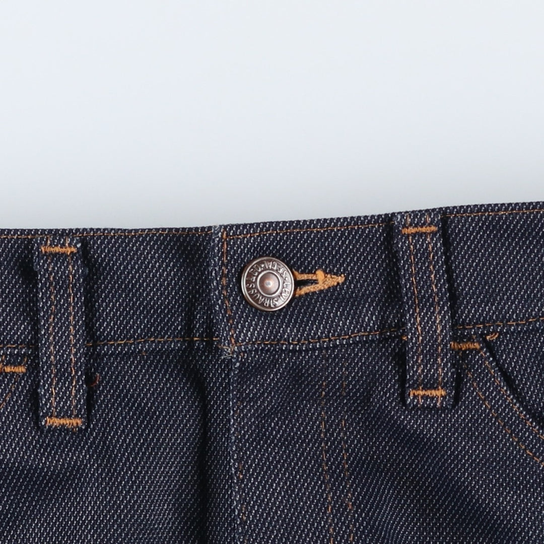Vintage 1970s-1980'S Levi's 10517-4317 Orange Tab Flared Slacks, Made in USA, Women's Size L (W29) unclear navy blue type Vintage Second Hand
