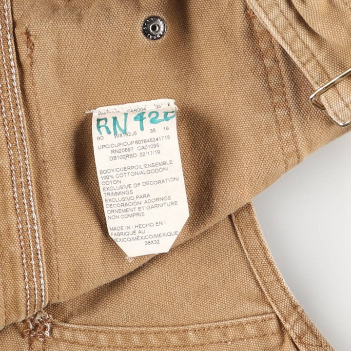 Dickies Duck Overalls Men's Size W38 cotton brown type Vintage Second Hand