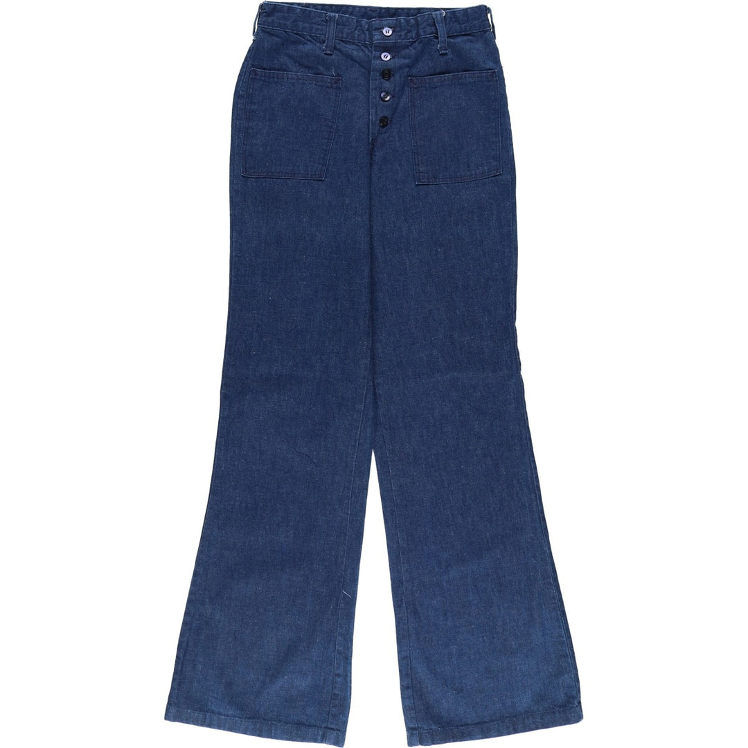 Miller CONTACT sailor pants, women's size L (w27) unclear blue type Vintage Second Hand
