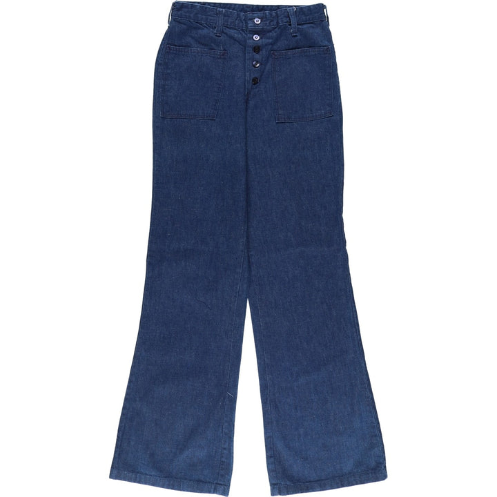 Miller CONTACT sailor pants, women's size L (w27) unclear blue type Vintage Second Hand