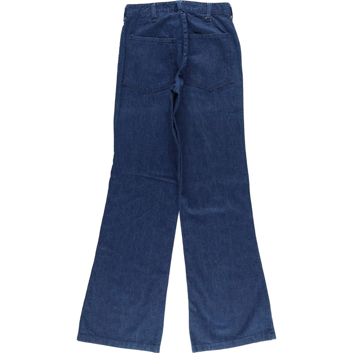 Miller CONTACT sailor pants, women's size L (w27) unclear blue type Vintage Second Hand