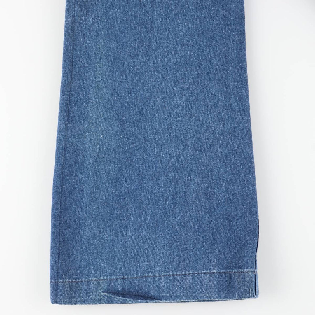 1980'S US Military Sailor Pants, Made in USA, Size 29R, Women's L (W27), Vintage Sailor Pants cotton blue type Vintage Second Hand