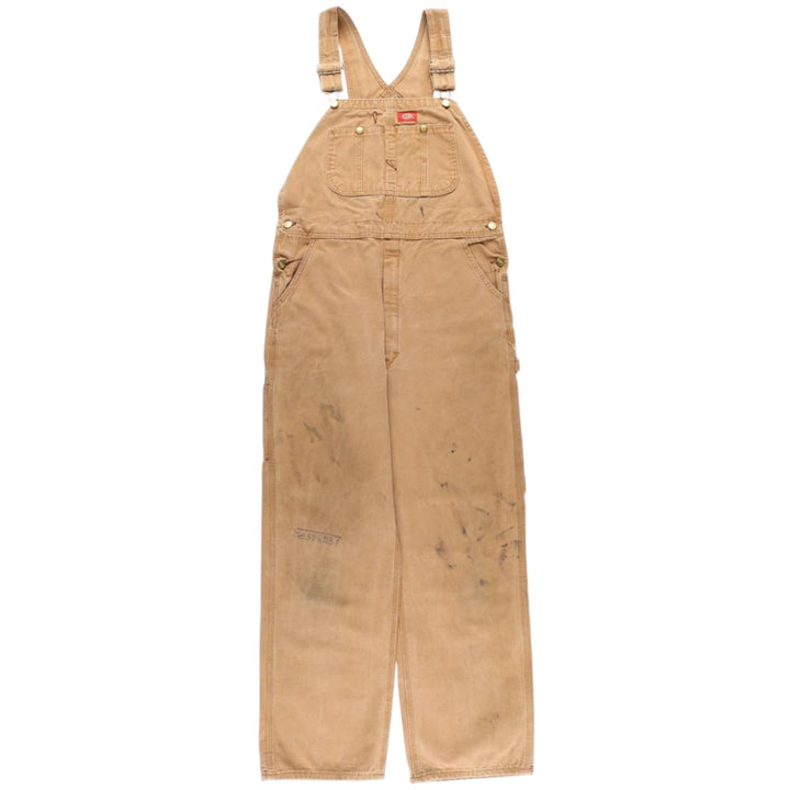 Dickies Duck Overalls for Men, W34 equivalent unclear brown type Vintage Second Hand