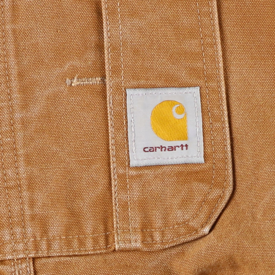 2000'S Carhartt Double Knee Duck Overalls, Men's Size W36 cotton brown type Vintage Second Hand