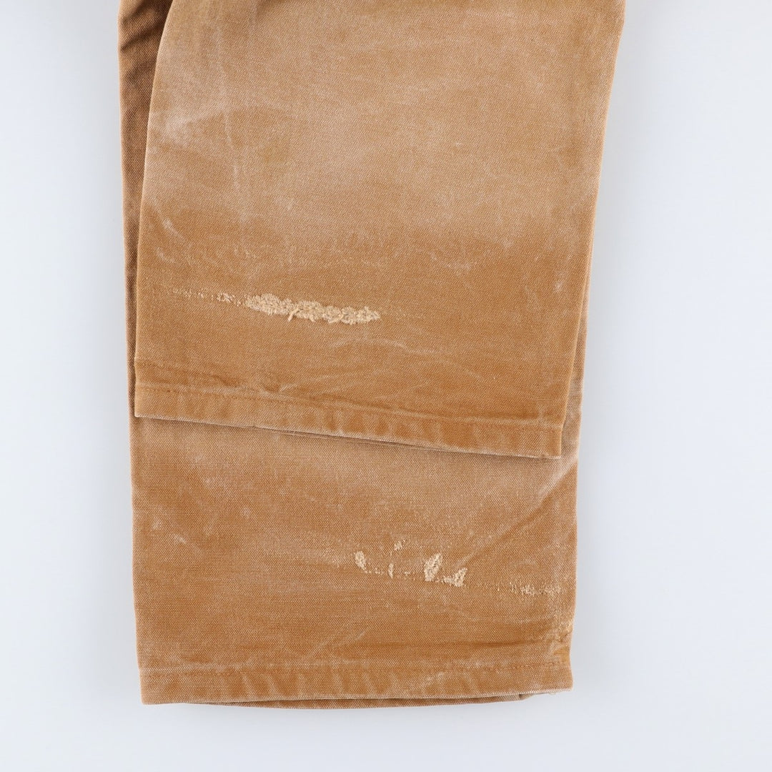 2000'S Carhartt Double Knee Duck Overalls, Men's Size W36 cotton brown type Vintage Second Hand