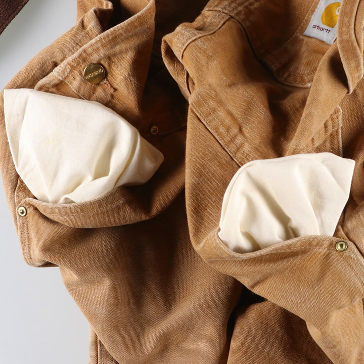 2000'S Carhartt Double Knee Duck Overalls, Men's Size W36 cotton brown type Vintage Second Hand