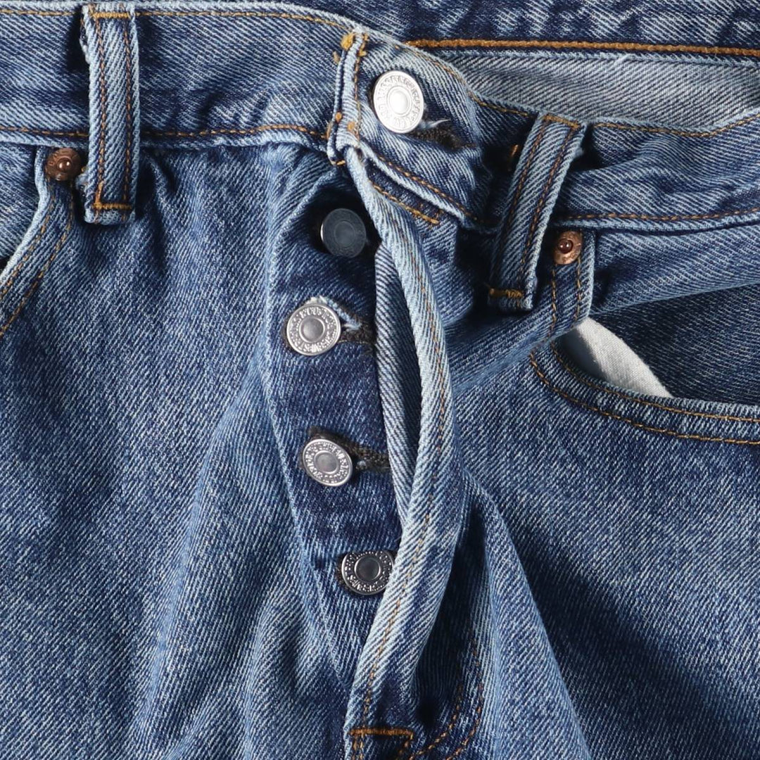 Levi's 501 straight denim pants for men, size W33 cotton blue type Vintage Second Hand