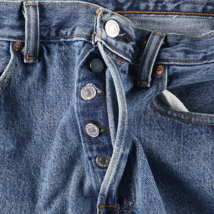 Levi's 501 straight denim pants for men, size W33 cotton blue type Vintage Second Hand